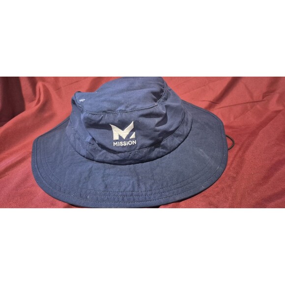 NWOT Mission Cooling Bucket Hat One Size Navy Blue Fishing Sun Protection - Picture 1 of 2